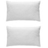 Set 2 cuscini guanciale antistress imbottiti con federa - comfort e supporto per