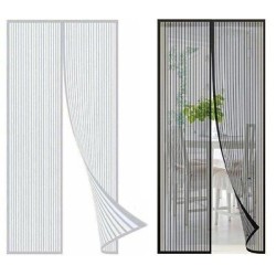 ZANZARIERA MAGNETICA CALAMITA CASA GIARDINO PORTA 150 CM X 250 CM NERA O BIANCA-