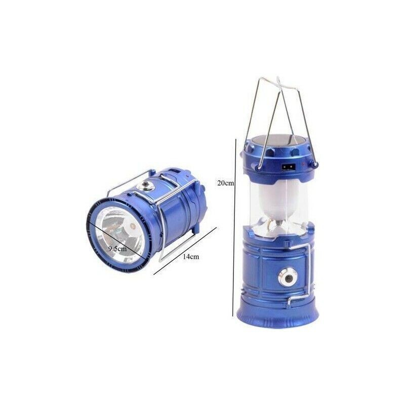 Lampada Lanterna Torcia  Portatile A Led Luce Campeggio Ricaricabile Usb.
