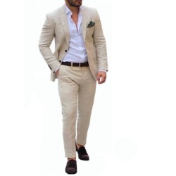 Abito In Lino Da Uomo Sartoriale.