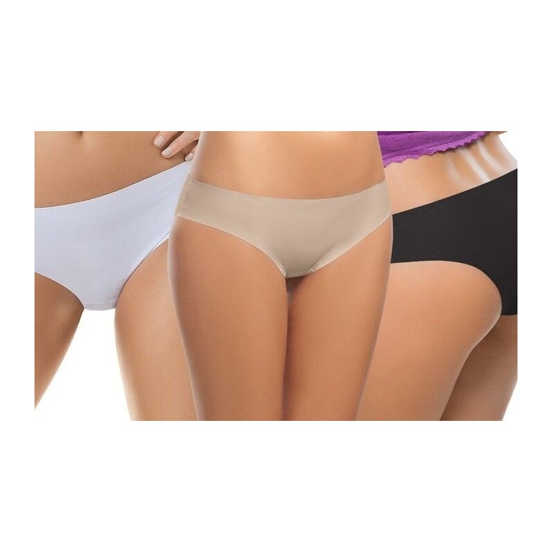 12 SLIP DONNA SENZA CUCITURE MICROFIBRA S/M/L/XL TAGLIO LASER INVISIBILE INTIMO