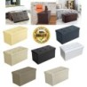 POUF DIVANO CONTENITORE PUFF PANCA BAULE CASSAPANCA ECOPELLE POGGIAPIEDI POLTRON