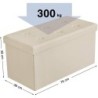POUF DIVANO CONTENITORE PUFF PANCA BAULE CASSAPANCA ECOPELLE POGGIAPIEDI POLTRON