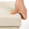 POUF DIVANO CONTENITORE PUFF PANCA BAULE CASSAPANCA ECOPELLE POGGIAPIEDI POLTRON