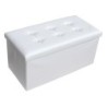 POUF DIVANO CONTENITORE PUFF PANCA BAULE CASSAPANCA ECOPELLE POGGIAPIEDI POLTRON