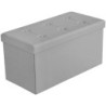 POUF DIVANO CONTENITORE PUFF PANCA BAULE CASSAPANCA ECOPELLE POGGIAPIEDI POLTRON