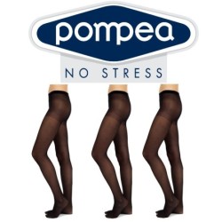 6 PAIA DI COLLANT POMPEA NO STRESS MICROFIBRA 100 DEN CALZE DONNA S M L XL - POM