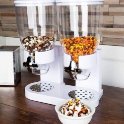 Dosatore Dispenser a Manopola per Alimenti in Plastica Infrangibile e Durevole -