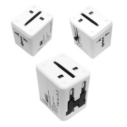 ADATTATORE UNIVERSALE DA VIAGGIO PORTATILE USB ACCESSORI DA VIAGGIO ELETTRICI -