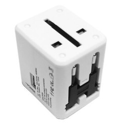 ADATTATORE UNIVERSALE DA VIAGGIO PORTATILE USB ACCESSORI DA VIAGGIO ELETTRICI -