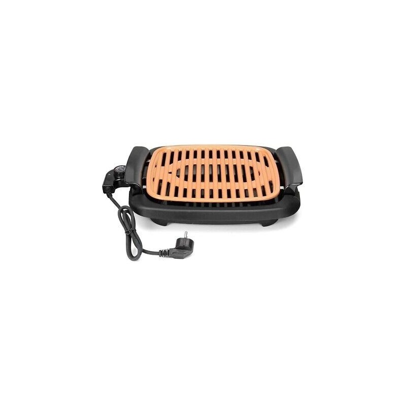 GRIGLIA ELETTRICA IN PIETRA ARENARIA SWISS LINE 1500W PIASTRA BISTECCHIERA -