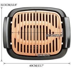 GRIGLIA ELETTRICA IN PIETRA ARENARIA SWISS LINE 1500W PIASTRA BISTECCHIERA -