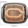 GRIGLIA ELETTRICA IN PIETRA ARENARIA SWISS LINE 1500W PIASTRA BISTECCHIERA -