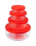 Set 4/8 Contenitori Gelo In Vetro